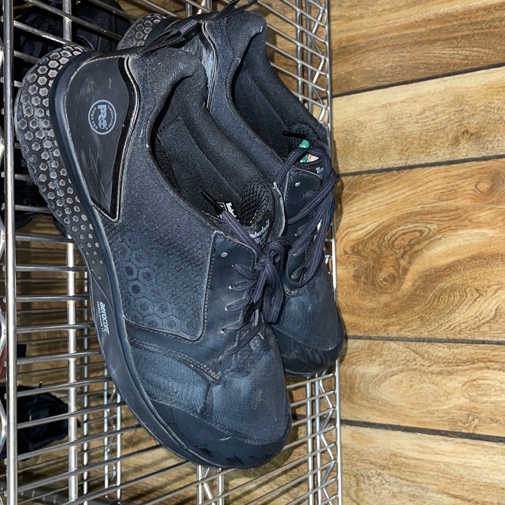 Timberland pro steal toe shoe size 15, worn but still plenty of life